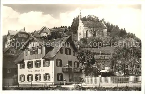 Schoenmuenzach Pension Haus Frey Kirche Luftkurort Schwarzwald Kat. Baiersbronn