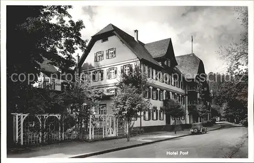 Schoenmuenzach Hotel Post Luftkurort Murgtal Schwarzwald Kat. Baiersbronn