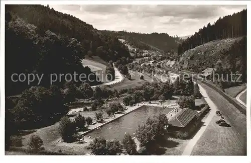 Schoenmuenzach Freischwimmbad Kneipp Luftkurort Murgtal Schwarzwald Kat. Baiersbronn