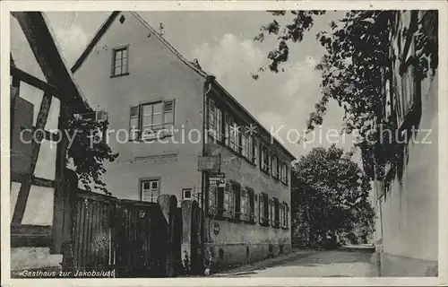 Pleisweiler Oberhofen Gasthaus zur Jakobslust Deutsche Weinstrasse Kat. Pleisweiler Oberhofen