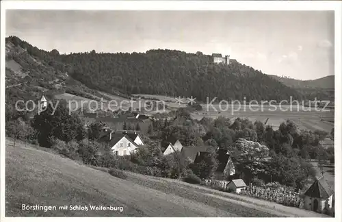 Boerstingen Panorama mit Schloss Weitenburg Kat. Starzach