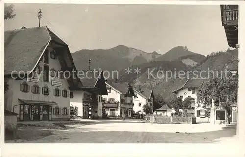 Grassau Chiemgau Dorfstrasse Chiemgauer Alpen Kat. Grassau