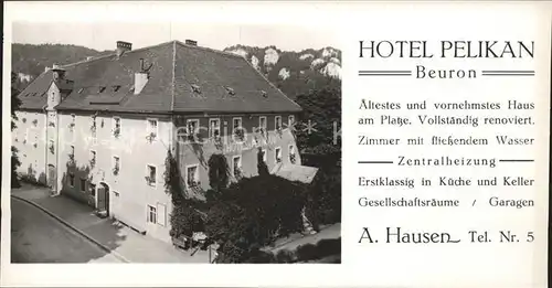 Beuron Donautal Hotel Pelikan / Beuron /Sigmaringen LKR