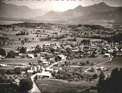 Rimsting Fliegeraufnahme Alpenpanorama Kat. Rimsting Chiemsee