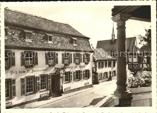 Deidesheim Gasthaus Zur Kanne Historisches Gebaeude 12. Jhdt. Kat. Deidesheim