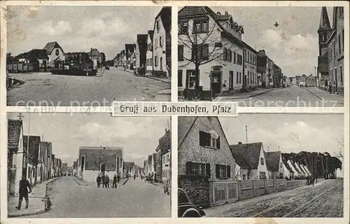 Dudenhofen Pfalz Teilansichten Strassenpartie Kolonialwaren Forler Kat. Dudenhofen