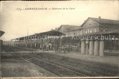 Germersheim Interieur de la Gare Bahnhof Kat. Germersheim