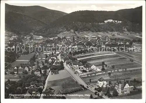 Gimmeldingen Fliegeraufnahme Weinterrassen Kurpfalz Kat. Neustadt an der Weinstr.