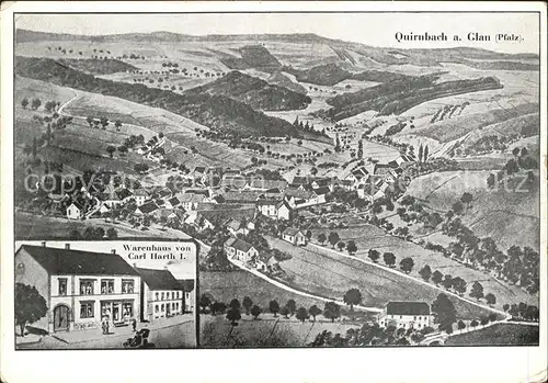 Quirnbach Pfalz Panorama Warenhaus Carl Harth Kat. Quirnbach  Pfalz