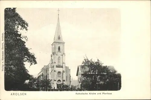 Bad Arolsen Feldpost Kirche Pfarrhaus / Bad Arolsen /Waldeck-Frankenberg LKR