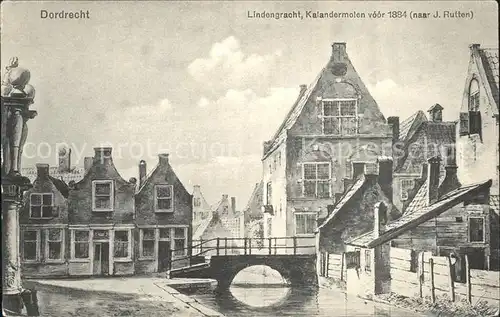 Dordrecht Lindengracht Kalandermolen Kat. Dordrecht