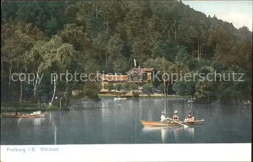 Freiburg Breisgau Partie am Waldsee Kat. Freiburg im Breisgau