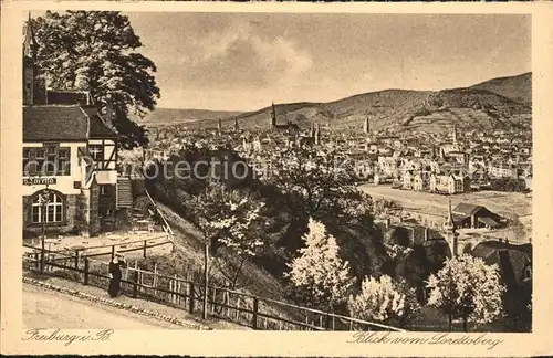 Freiburg Breisgau Blick vom Lorettoberg Kat. Freiburg im Breisgau