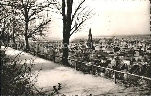 Freiburg Breisgau Blick vom Schlossberg Kat. Freiburg im Breisgau