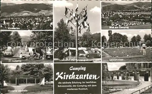 Kirchzarten Camping Schwimmbad Lesehalle Waschraeume Kat. Kirchzarten