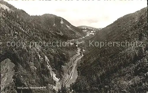 Hoellental Schwarzwald Panorama Kat. Buchenbach