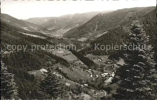 St Maergen Blick ins Wildgutach und Simonswaelder Tal Kat. St. Maergen