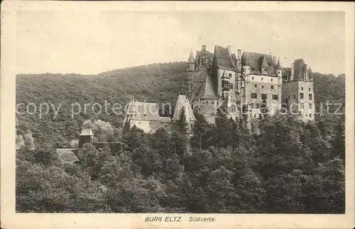 Muenstermaifeld Burg Eltz Suedseite Kat. Muenstermaifeld