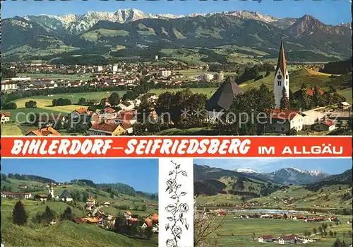 Bihlerdorf Allgaeu Seifriedsberg Panorama Kat. Blaichach