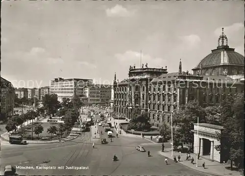 Muenchen mit Justizpalast Kat. Muenchen