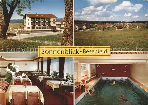Besenfeld Hotel Pension Sonnenblick Hallenbad Kat. Seewald