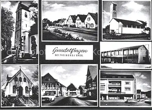 Gundelfingen Breisgau Ortsansichten Kirchen Kat. Gundelfingen