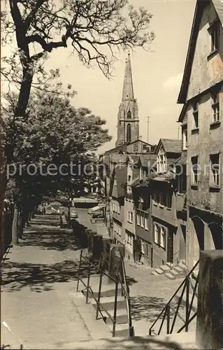 Marburg Lahn Teilansicht Kirche Kat. Marburg