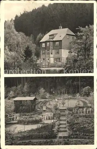 Ilmenau Thueringen Haus Deutschbein Garten Kat. Ilmenau