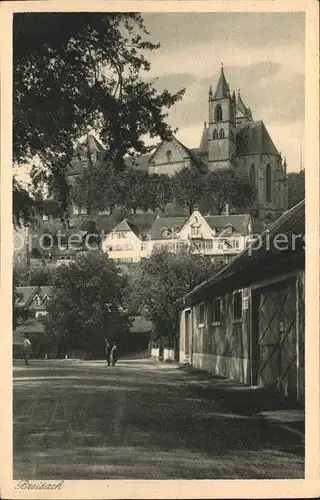 Breisach Rhein Teilansicht mit Muenster Kat. Breisach am Rhein