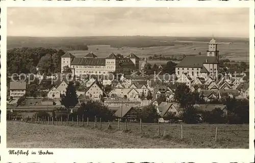 Messkirch Ortsansicht mit Kirche Kat. Messkirch