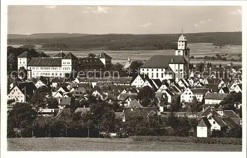 Messkirch Ortsansicht mit Kirche Kat. Messkirch