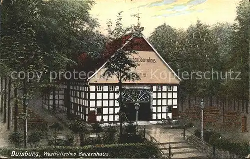 Duisburg Ruhr Westfaelisches Bauernhaus / Duisburg /Duisburg Stadtkreis