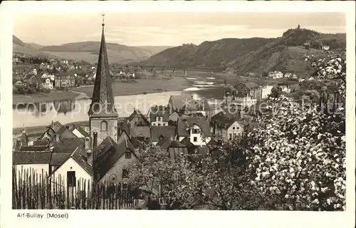 Bullay Mosel Ortsblick mit Kirche Kat. Bullay