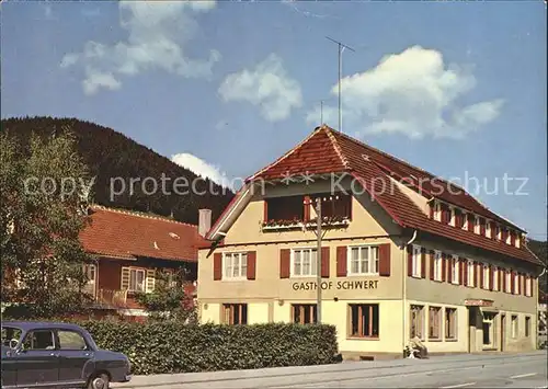 Mitteltal Schwarzwald Gasthof Schwert Kat. Baiersbronn