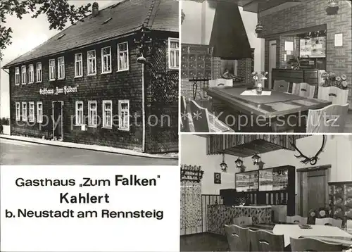 Neustadt Rennsteig Gasthaus Zum Falken Stube Kat. Neustadt Rennsteig
