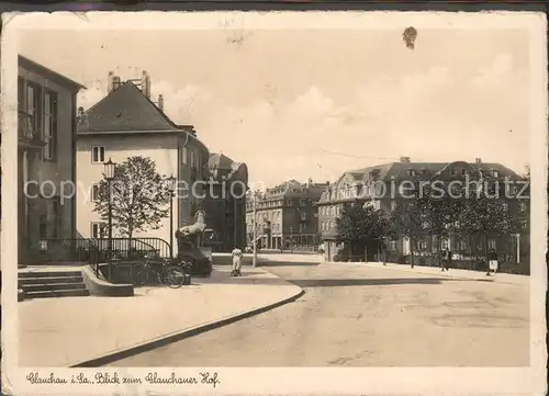 Glauchau Blick zum Glauchauer Hof Kat. Glauchau