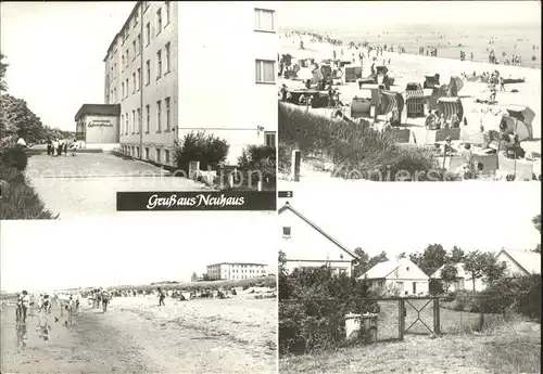 Dierhagen Ostseebad OT Neuhaus FDGB Erholungsheim Lebensfreude Betriebsferienhaeuser Strand Kat. Dierhagen Ostseebad