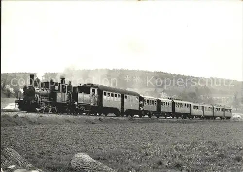 Haltingen Dampfzug zwischen Haltingen und Kandern Kat. Weil am Rhein