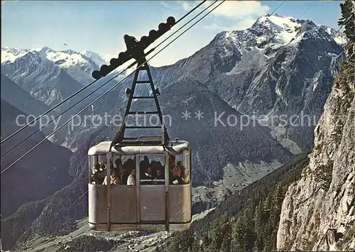 Mayrhofen Zillertal Penkenseilbahn mit Gruenberg Bergbahn Kat. Mayrhofen