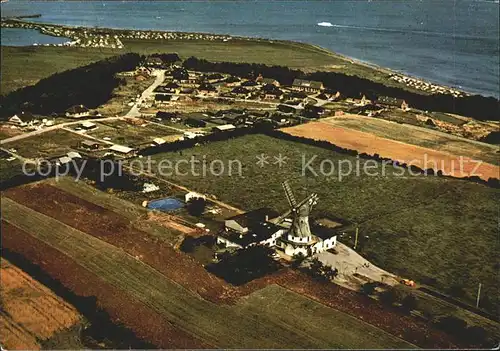 Westerholz Langballig Ostsee Windmuehle Flensburger Foerde Fliegeraufnahme / Westerholz /Schleswig-Flensburg LKR