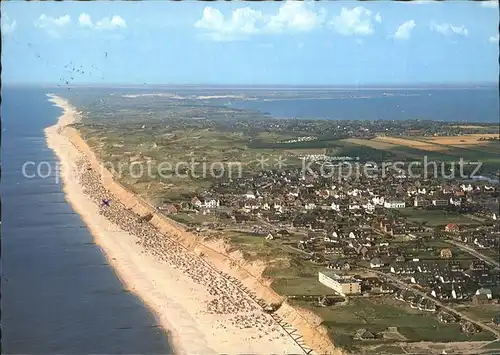 Wenningstedt Sylt Strand Fliegeraufnahme Kat. Wenningstedt Braderup (Sylt)