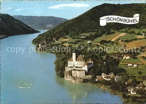 Schoenbuehel Aggsbach Schloss Donau Fliegeraufnahme Kat. Schoenbuehel Aggsbach