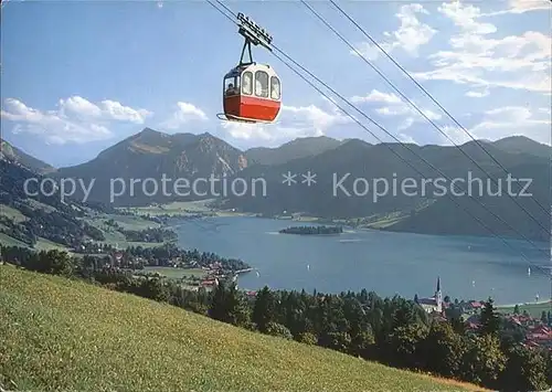 Schliersee Bergbahn zur Schliersbergalm Hoehenluftkurort Alpenpanorama Kat. Schliersee