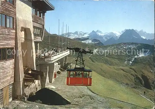 Oberstdorf Nebelhorn Bergstation Luftseilbahn Alpenpanorama Kat. Oberstdorf