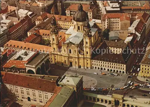 Muenchen St Kajetan Theatinerkirche 17. Jhdt. Fliegeraufnahme Kat. Muenchen