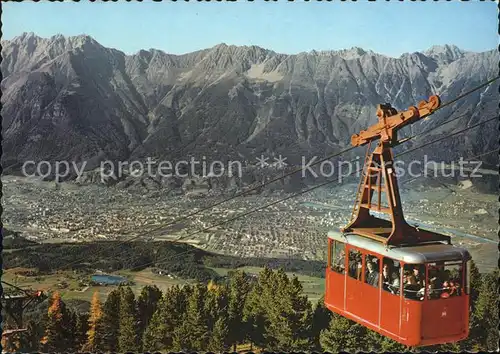 Innsbruck Patschenkofelbahn gegen Nordkette Bergbahn Kat. Innsbruck