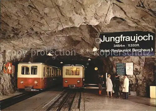 Jungfraujoch Bergstation Bergbahn Kat. Jungfrau