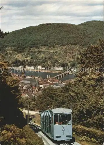 Heidelberg Neckar Bergbahn auf den Koenigstuhl Kat. Heidelberg