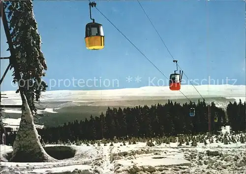 Braunlage Bergseilbahn Winterpanorama Kat. Braunlage Harz