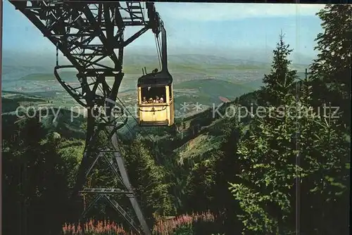 Freiburg Breisgau Schwebebahn zum Schauinsland Bergbahn Kat. Freiburg im Breisgau